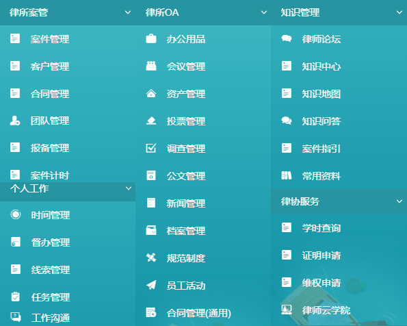 智慧律师系统功能
